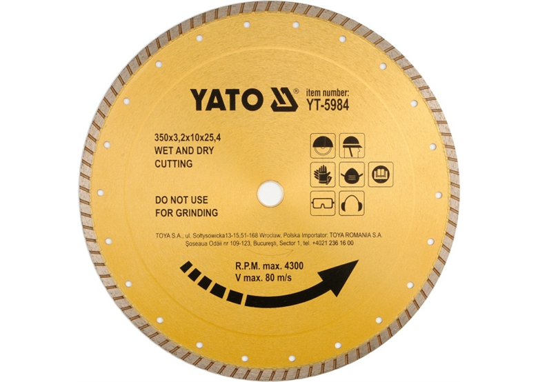 Diamant- Trennscheibe Yato YT-5982