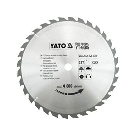 Kreissägeblatt mit Karbid 400x30mm T32 Yato YT-6085