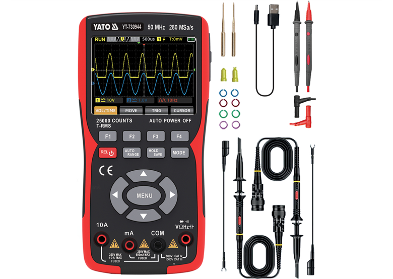 Digitales Messgerät (Multimeter) mit LCD-Anzeige Yato YT-730944