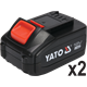 Schlagschrauber Yato YT-82807 2x3.0Ah