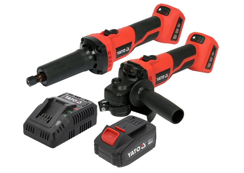 18V Akku-Winkelschleifer-Set Yato YT-828296 1x4.0Ah